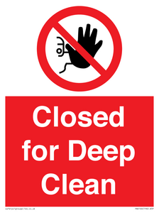 Closed for Deep Clean